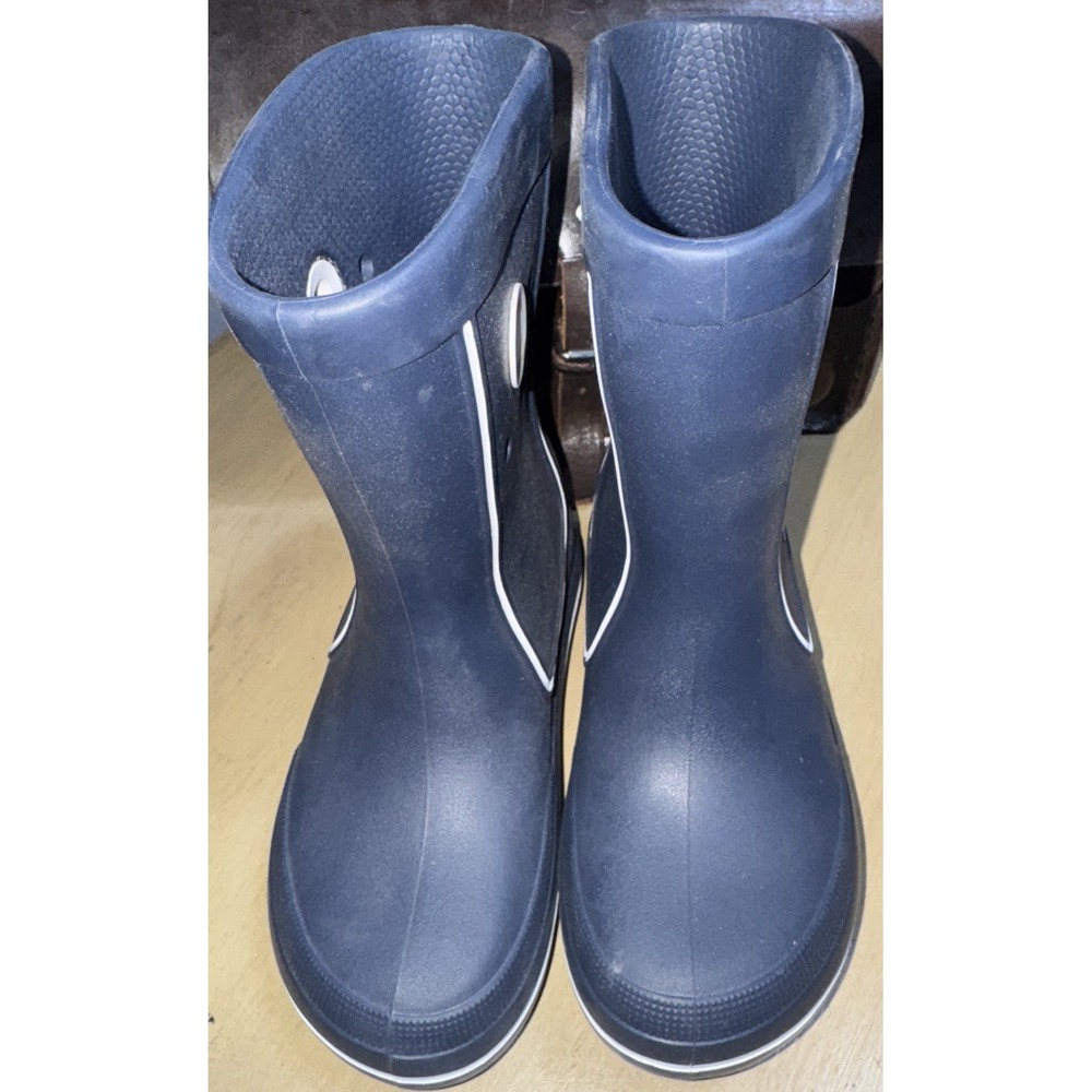 Crocs Crocband Jaunt Kids Size J 2 Navy Blue Rain Boots